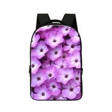2016 College Girls Bookbag, Ноутбук рюкзак для женщин, 3d Школьные Сумки для подростков, цветочный дизайнер mochila, милые укладывая мешки