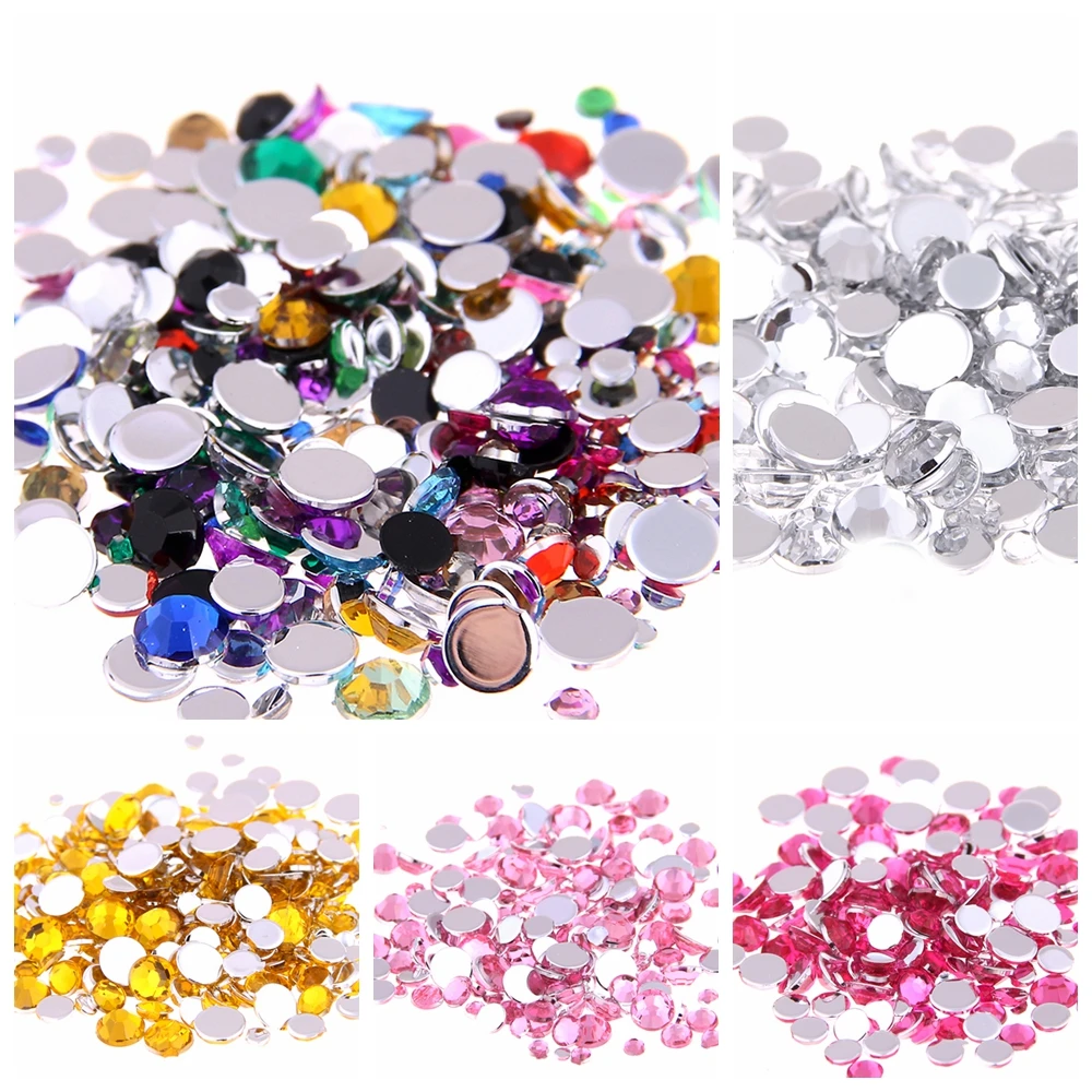 

3mm 5000pcs Nail Rhinestones Colorful Nail Studs Manicure Nail Art Decorations For Acrylic UV Gel Shinning Nail Art Decoration