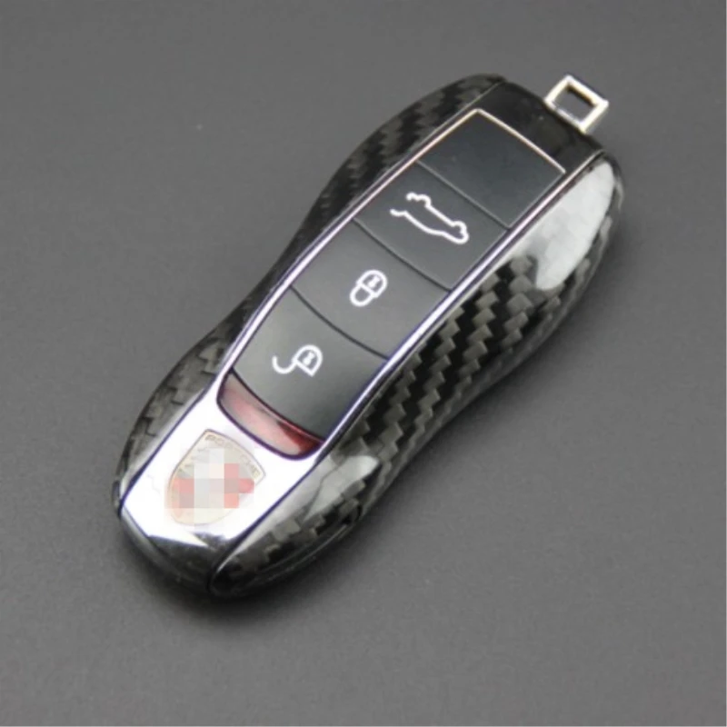 

Imitation Carbon Fiber FOB Remote Key Case Key Cover Key Shell Replace fit Porsche Cayenne Macan 911 boxster cayman for Panamera