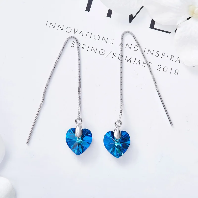 Серьги Cdyle из стерлингового серебра 925 пробы украшенные кристаллами сделай сам