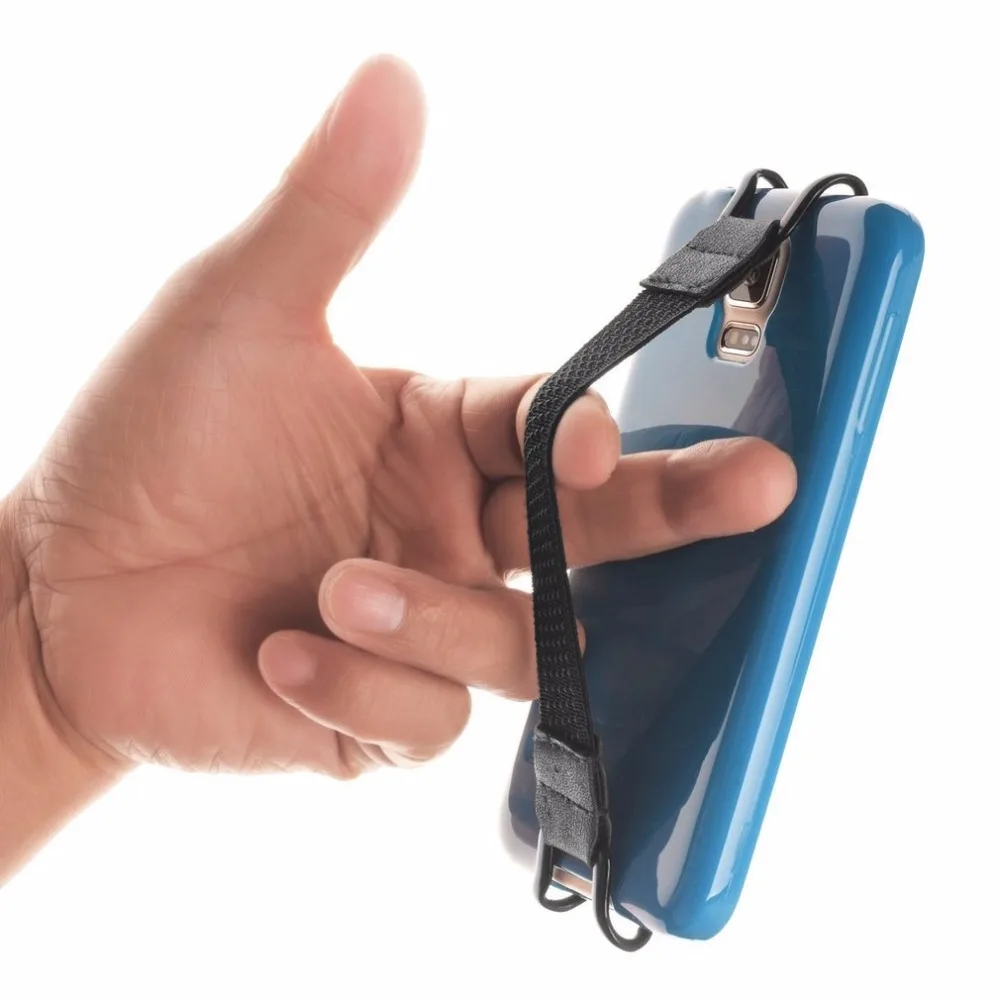 

Universal Finger Grip Elastic Band Strap Phone Holder One Hand Operation Anti-slip Strong Metal Bracket Strap for Mobile Phone
