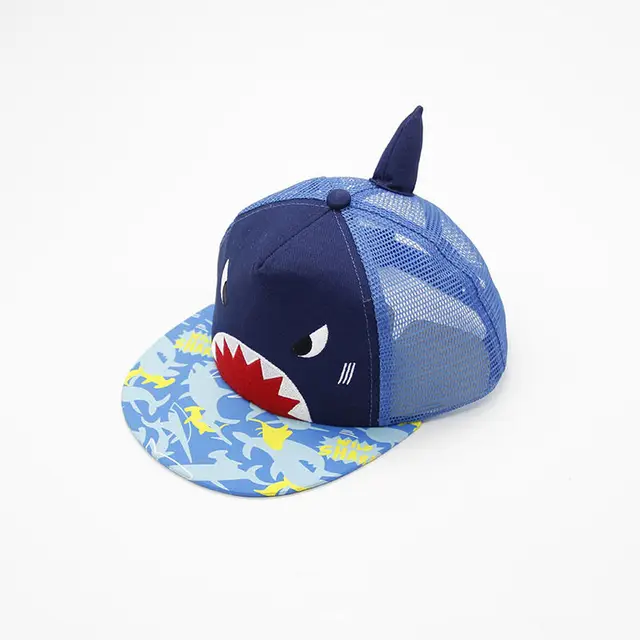 Shark Children Baseball Cap New Fashion Children Cartoon Cute Cosplay A