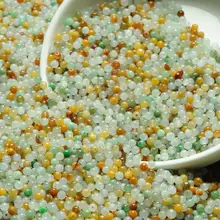 500 шт натуральный грузовой нефритовый бисер DIY свободные бусины Нефритовое ожерелье и браслет из бусин DIY аксессуары три цвета бусины 3-4 мм