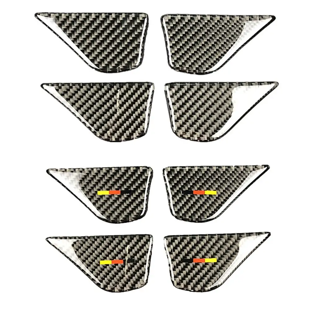 Carbon Fiber Car Interior Door Handle Bowl Cover Trim Stickers For Mercedes C Class W205 C180 C200 GLC Auto Accessories | Автомобили и