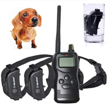 

1000 Yards Remote Training E-collar Pet Dog Waterproof Training Receiver with Safe Shock Vibration Beep Training System 2 dogs