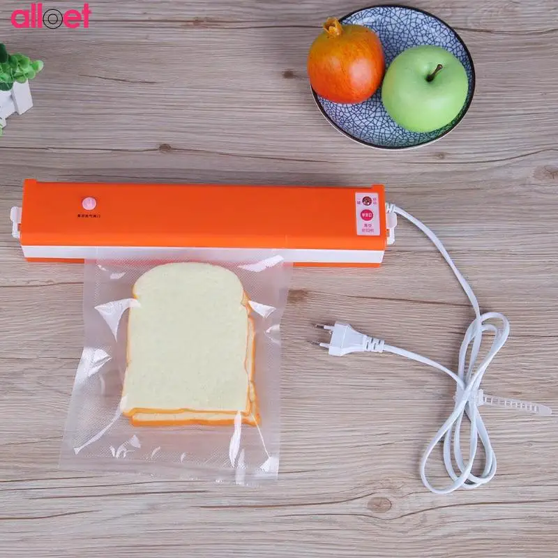 

Hot Sale Vacuum Packing Machine Best Home Vacuum Sealer Packer Food Saver Plastic Vacuum Packaging Machine EU(Orange)