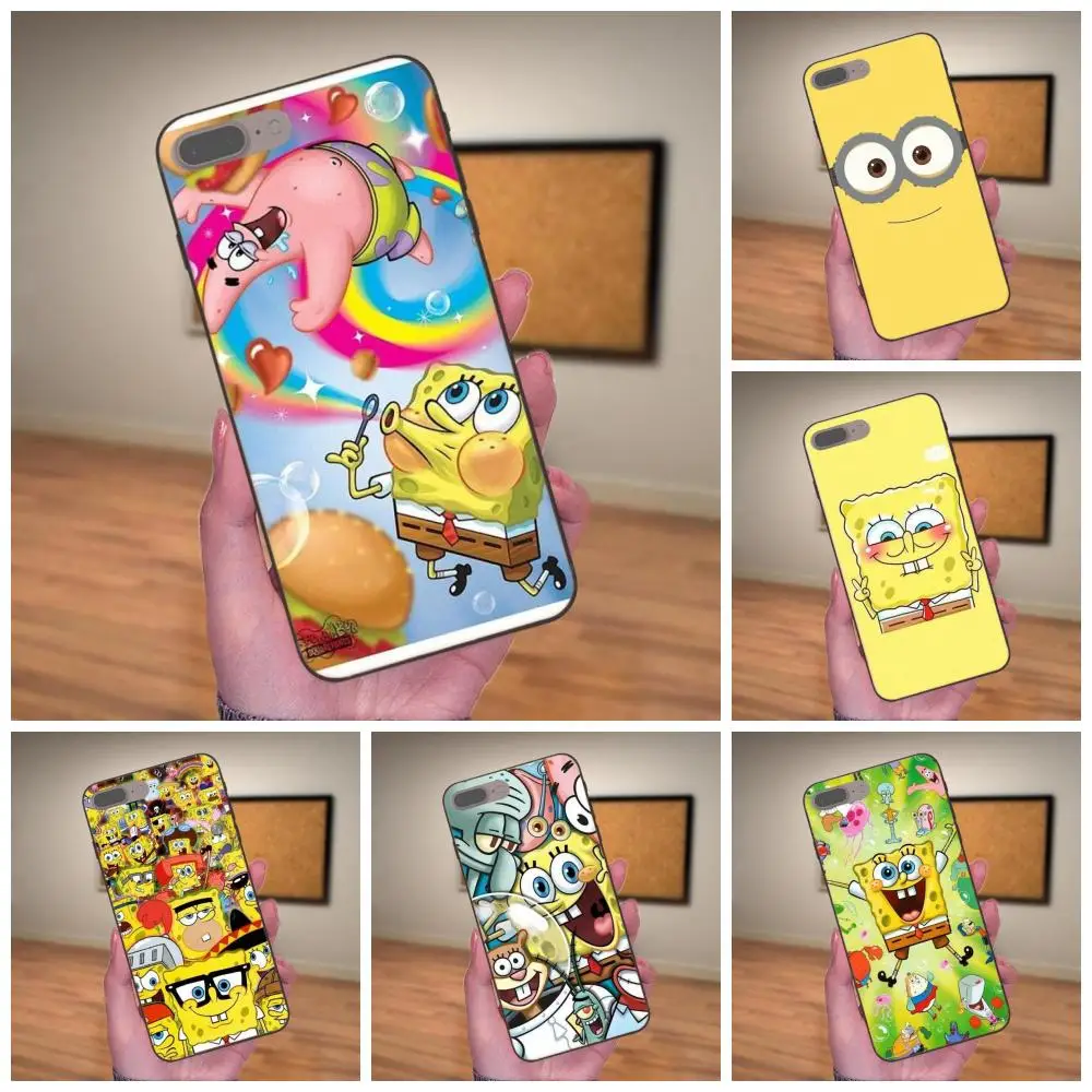 

TPU Capa For Galaxy C5 C7 J1 J2 J3 J330 J5 J6 J7 J730 2017 Ace Core Duo Max Mini Plus Prime Pro 1pcs Cartoon Spongebob Design