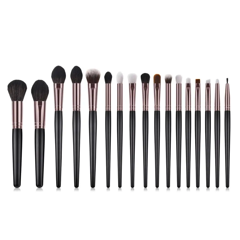 

17 Pcs Wooden Makeup Brushes Set Foundation Eyeshadow Powder Eyeliner Lip Brush Blending Makeup Brushes Cosmetic Tools Maquiagem