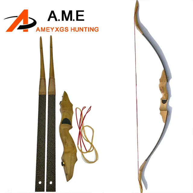  US $76.32 40lbs Shooting Traditional Chinese Wood Recurve Longbow Take Down Outdoor Hunting Target Games 