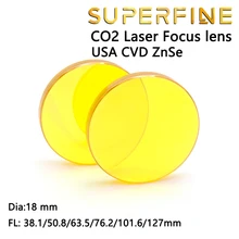 США CVD Znse Meniscus CO2 лазерный фокус объектива Dia. 18 мм фокусное расстояние 38,1 50,8 63,5 76,2 101,6 127 мм для лазерной резки