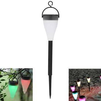 

LumiParty 7 Color Changing Solar Powered Lawn Lamp LED Garden Landscape Path Pathway Lights for Outdoor Garden Walkway Driveway