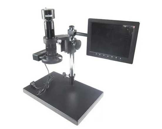 New arrival 30-180X KE-208A CCD camera system with VGA Interface Electron Zoom Video Eyepiece Microscope Magnifier | Инструменты