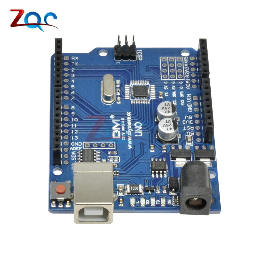 UNO R3 совместимая плата Mit Atmel ATmega328P 16 МГц CH340 CH340G USB Замена ATmega16U2 с Pin