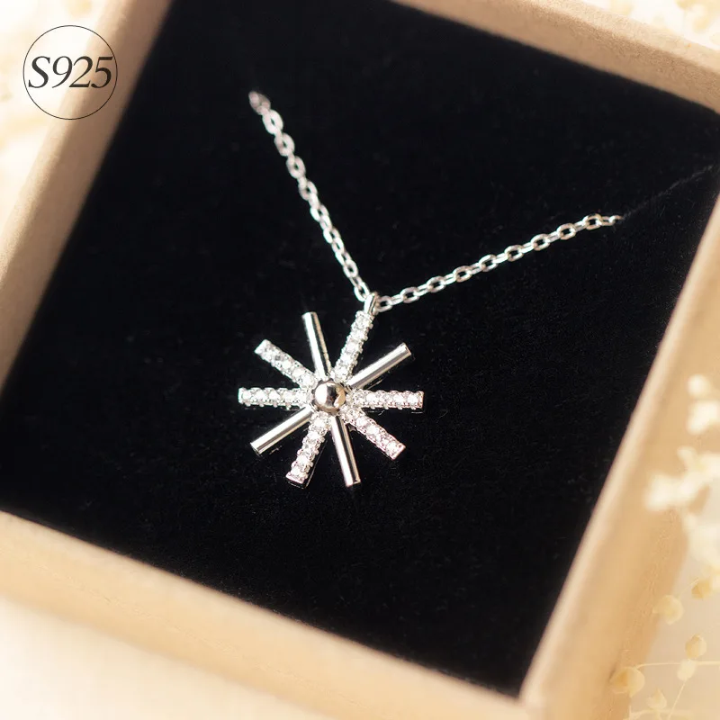 Descendants of the Sun Rhinestone 925 sterling silver Sunshine Necklaces Pendants Song Hye Kyo Korean Sterling