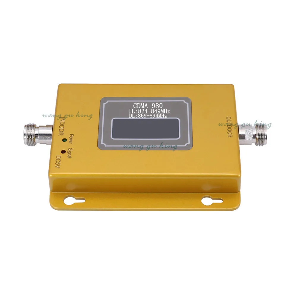 70dB CDMA980 LCD Display cell phone signal CDMA repeater MOBILE 3G GSM CDMA 850mhz signal booster amplifier with power adapter