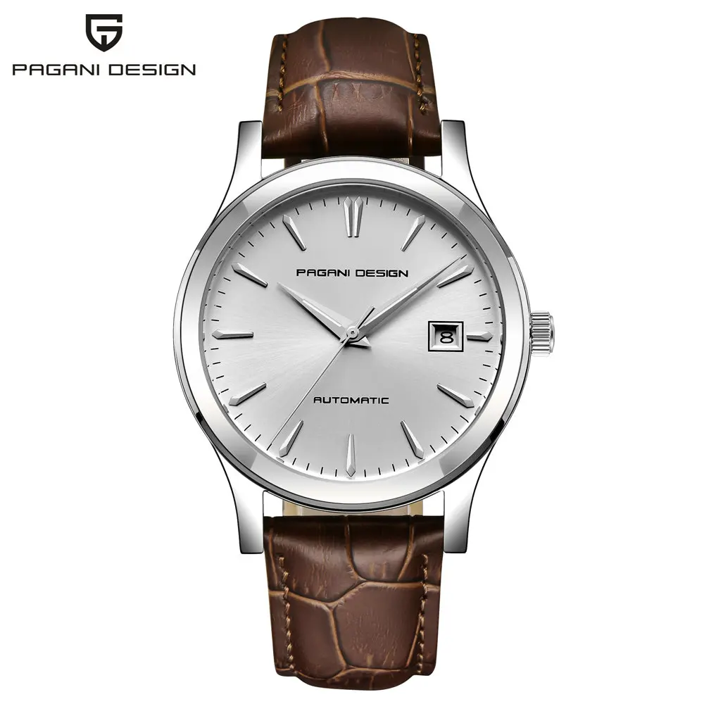 

PAGANI DESIGN Men's Fashion Casual Mechanical Watches Leather Bracelet Date Watch Luxury Automatic Self Wind Business Wristwatch