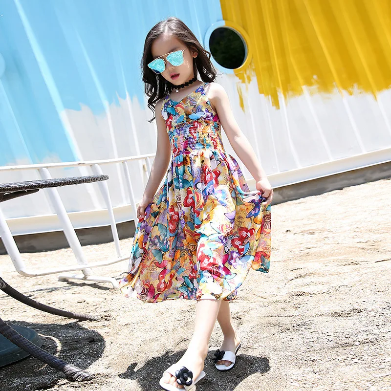 2018Bohemia-Children-Brand-Dress-Girls-Summer-Floral-Party-Dresses ...