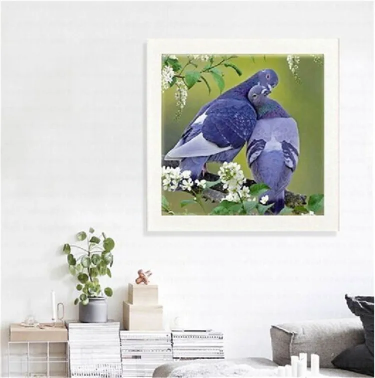 

NEW 5D Diamond Painting Cross Stitch dove of peace square Needlework Diamond Embroidery Full Diamond Decorative