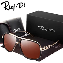 Square Sunglasses Men Brand Design 18K Gold Plated Glasses Lady Sunglasses Women Brad Pitt Sun Glasses Male Female UV400