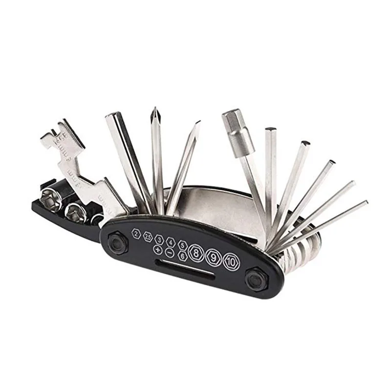 

ROBESBON 16 in 1 Multi-Function Bike Repair Tool Kit Cycling Hex Key Bicycle Multi Socket Wrench Screwdriver