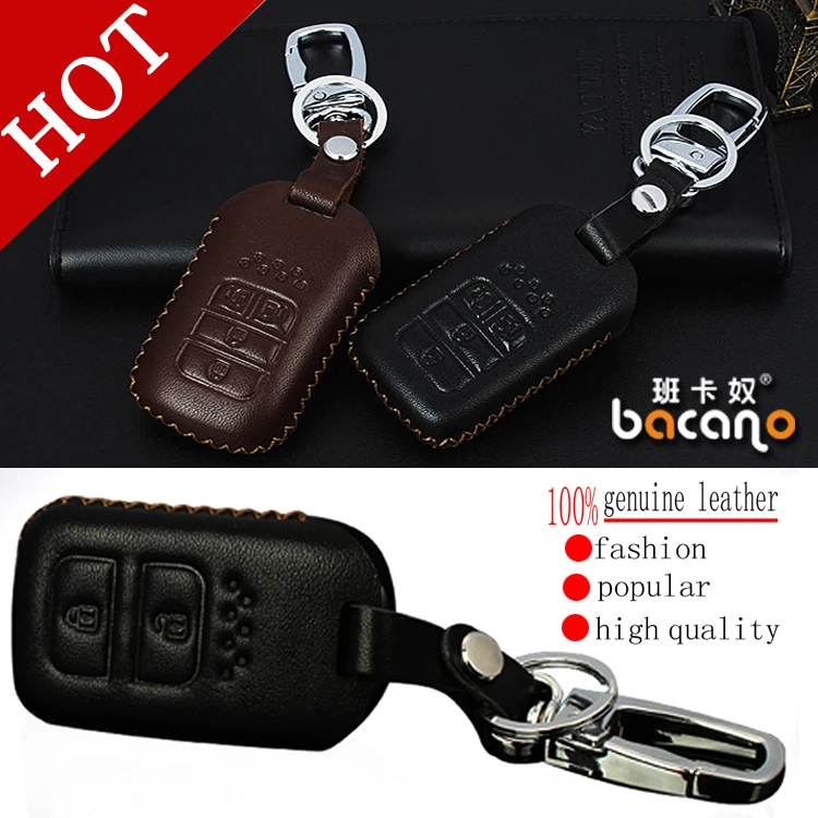 

Genuine Leather Car intelligent/folding Key Case Fob Cover for VEZEL Accord JADE FIT Crosstour CRIDER ODYSSEY