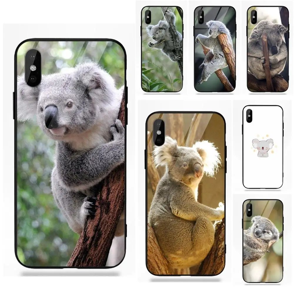 

For Apple iPhone X XS Max XR 5 5C 5S SE 6 6S 7 8 Plus New Personalized Print Mobile Phone Shell Koala Animal