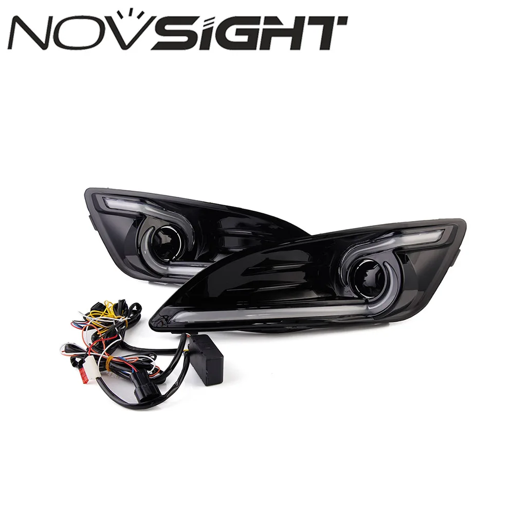 

NOVSIGHT High Quality LED DRL Auto Car Daytime Running Light & Yellow Turn Signal For Ford Fiesta 2013-2016 D20