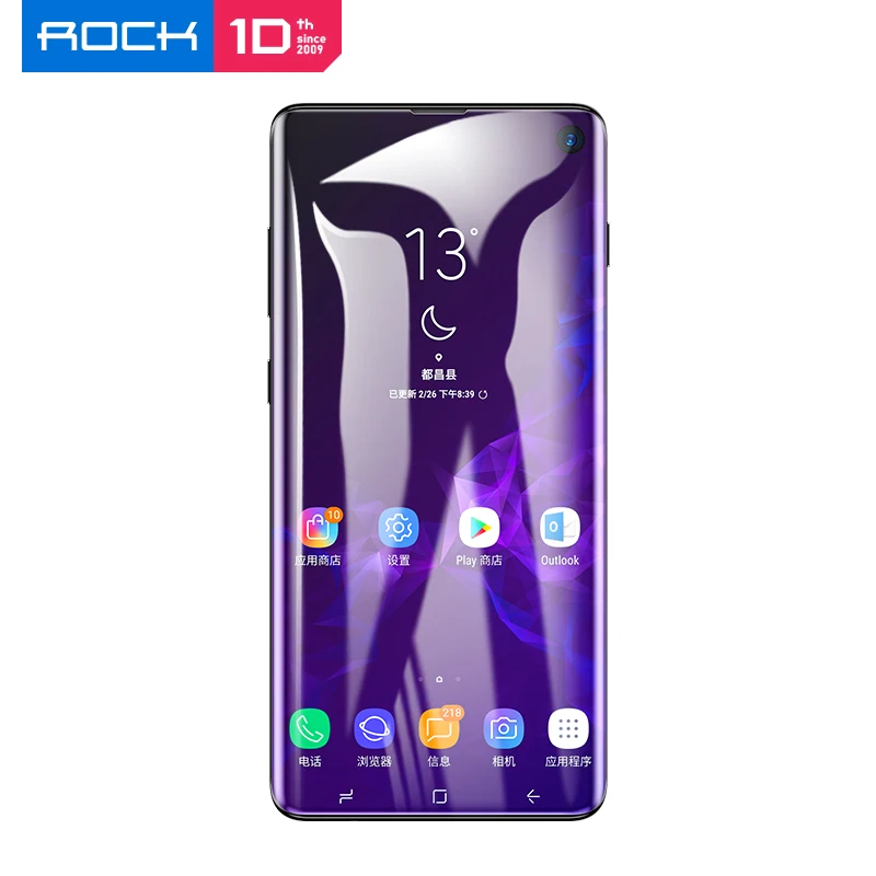 ROCK полное покрытие мягкая Гидрогелевая пленка для samsung Galaxy S10 Plus Note 9 8 Защитная пленка для экрана для samsung Note 10 Pro не стекло