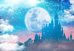 С Днем Рождения Гарри Поттер замок Луна фото задний план фотографии фонов качество винил