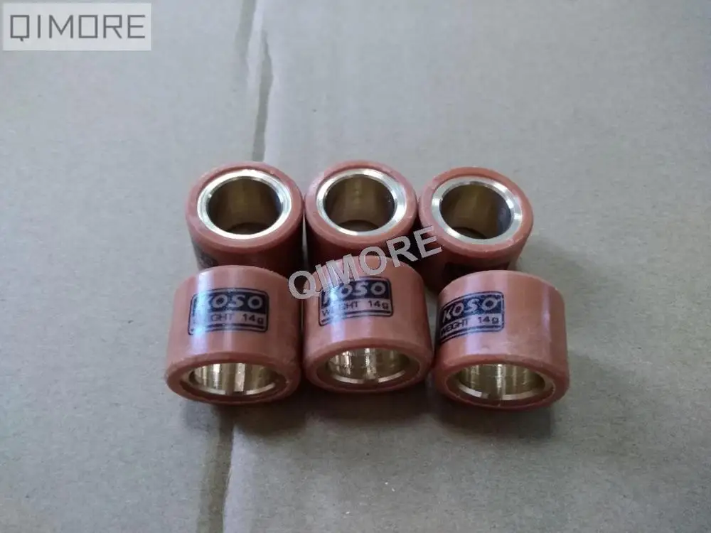 

KOSO performance racing roller weight set 20x15mm 12g 14g 18g for CH125 CH150 CF150 SH125 SH150 PCX 150 B&W DINK KEEWAY OUTLOOK