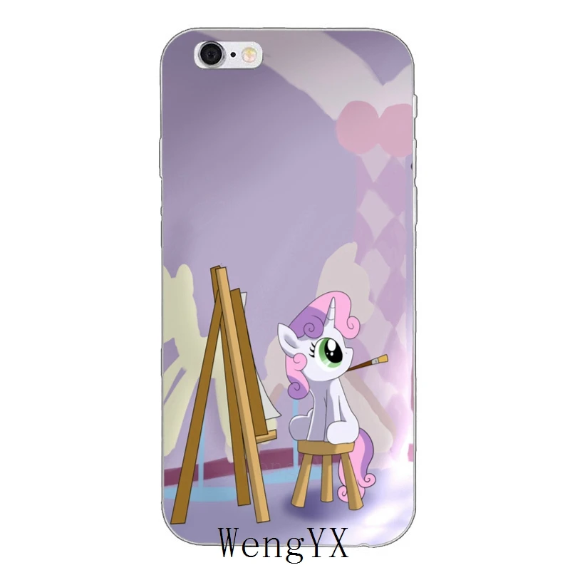 Милый мягкий чехол my little pony Sweetie Belle для Huawei Honor 4c 5c 5x 6x V10 Y5 Y6 Y7 II Mate 7 8 9 10 P8 P9 P10 Lite plus
