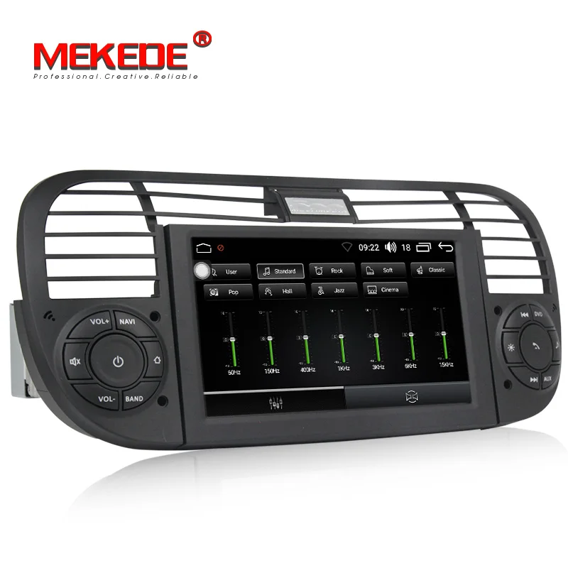 Sale Car Multimedia player PX5 Android 8.0  CAR DVD radio stereo player for FIAT 500 2007-2016 with WIFI BT 3G 2G RAM 32G ROM 2