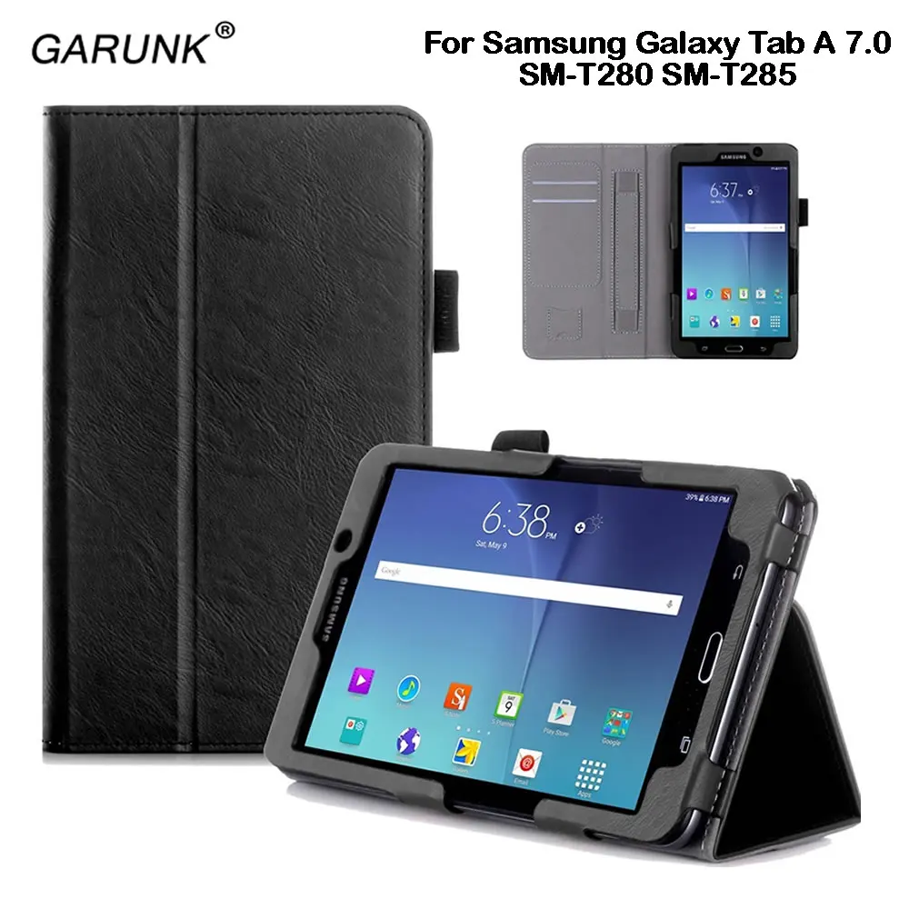Для Samsung Galaxy Tab A 7 0 дюймов SM T280 T285 чехол для планшета кожаный держатель карт руки