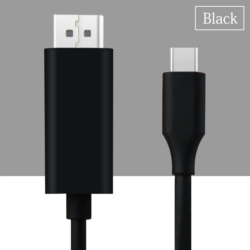 

USB3.1 Type-C to DisplayPort Cable Support 4K UHD USB C to DP Adapter Converter Cable for NoteBook Pro ChromBook Pixel