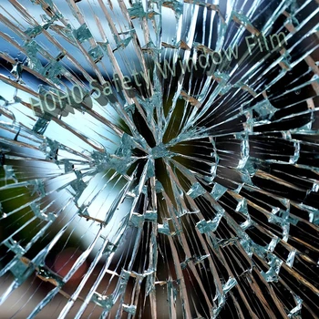 

SUNICE 8MIL Safety and security window film for car window or building window glass 152cmX3000cm 5FTx100FT/ROLL