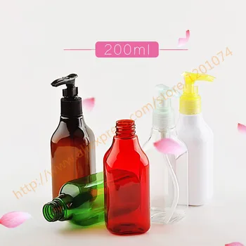 

200ml pretty colors PET bottle with plastic pump.for lotion/hand wash/Shampoo/moisturizer/facial water PET container