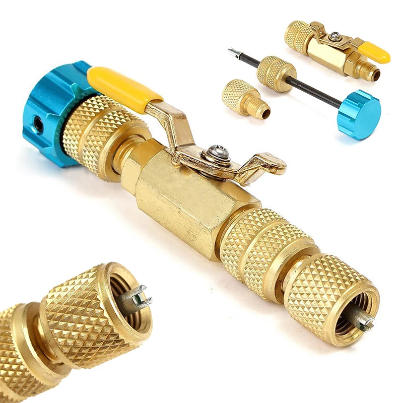 

1pc 1/4inch R22 R410A Valve Core Quick Remover Mayitr For Car Air Conditioning Installer Tool