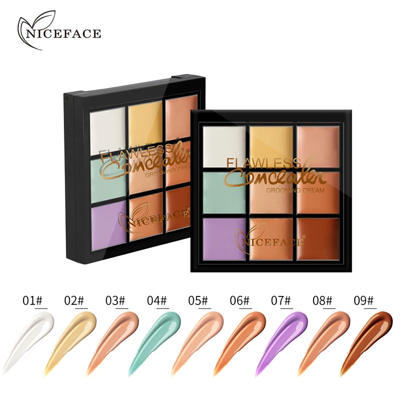 NICEFACE Корректирующее средство для лица Уход за лицом Камуфляжный Макияж 9 видов