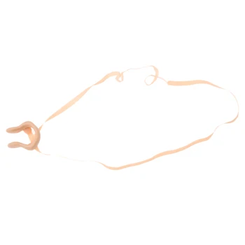 

Beige Silicone Elastic Strap Dive Swimming Nose Clip Protector