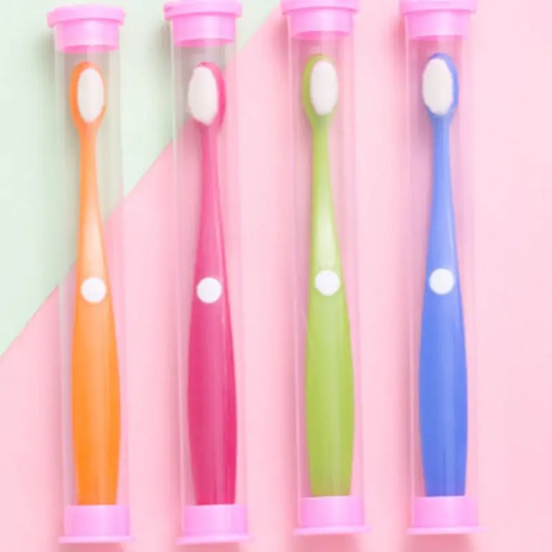 10000 волосы мягкие щетинки маленькая головка зубная щетка детские молочные зубы для ухода за зубами Нескользящая зубная щетка инструмент От 3 до 8 лет