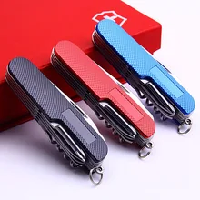 11 in 1 Stainless Steel Folding Swiss Knife For Camping Outdoor Survival Tool Set Multifunction Durable Portable Pocket Compact