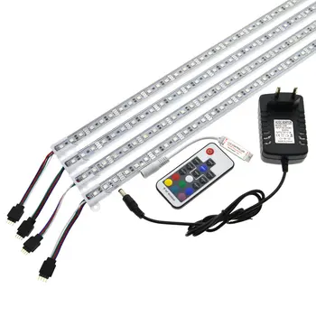 

LED Bar Light 5050 RGB 50cm IP68 SMD36LED LED Rigid Strip Swimming Pool DC 12V with Switch Power Adapter