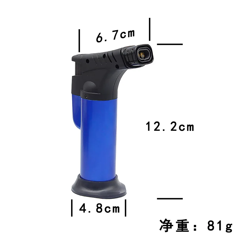 BBQ Outdoor Welding Torch Turbo Lighter Jet Portable Spray Gun Two Nozzles Fire Windproof Cigar Pipe Gas Lighter Butane Kitchen