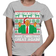 Women’s Trump Make Christmas Great Again 666 T-shirt