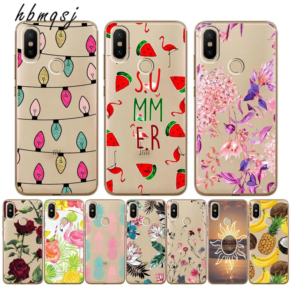 Case for xiaomi mi a1 a2 lite 8 8se mix 2 2s f1 funda silicone soft cute original coque a2lite pocophone phone case |