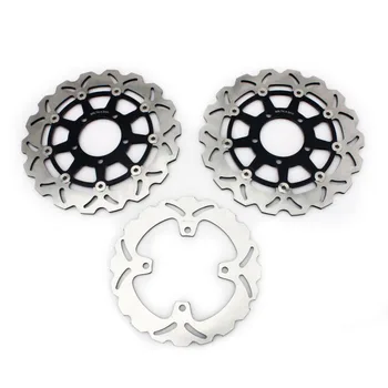 

BIKINGBOY Front Rear Brake Disks Discs Rotor For KAWASAKI Z 1000 / ABS 2007-2013 Z 1000 SX / ABS 2011-2016 Versys 1000 2012-2014