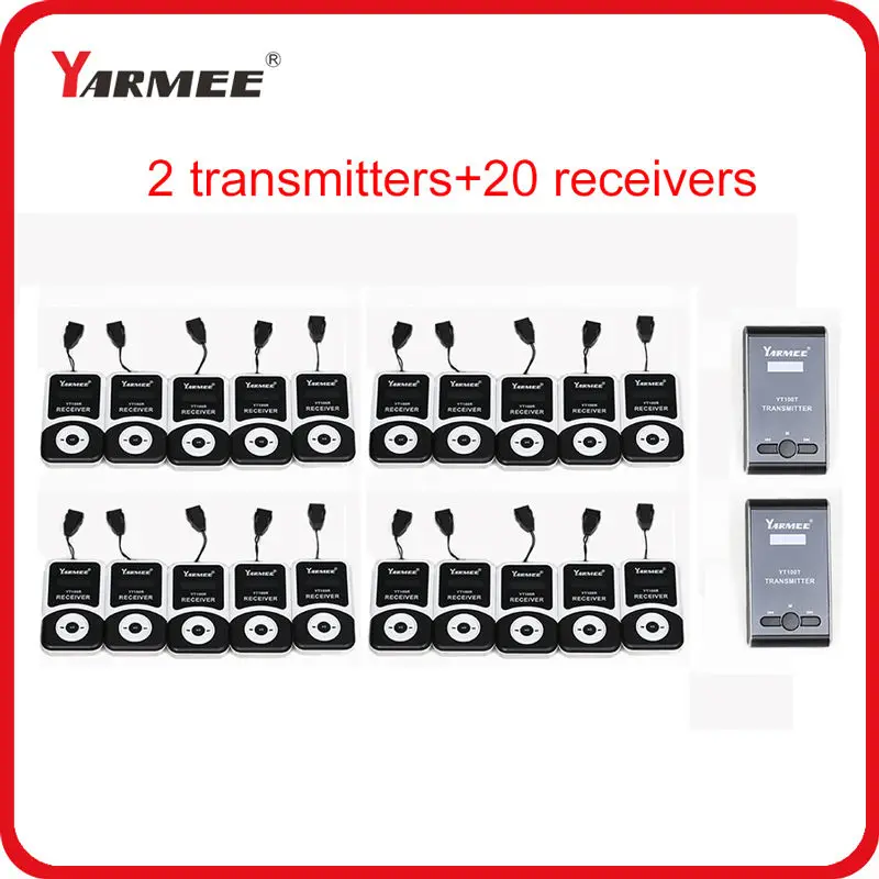 Fast shipping YARMEE font b wireless b font tour guide system equipment audio guide system YT100