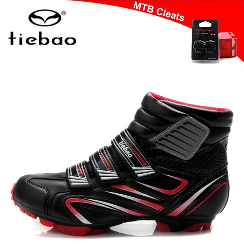 Tiebao велосипедная обувь зима sapatilha ciclismo MTB Pro обувь для горного велосипеда самофиксирующаяся велосипедная Обувь Zapatillas Ciclismo - Цвет: shoes add cleat