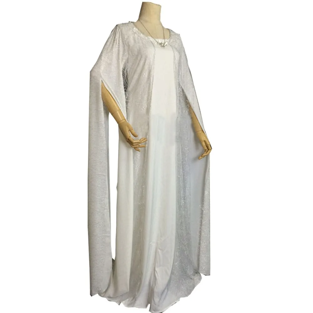 

2018 The Hobbit The Lord Of The Rings Galadriel Christmas Party Halloween Uniform Outfit Cosplay Costume Customize Any Size