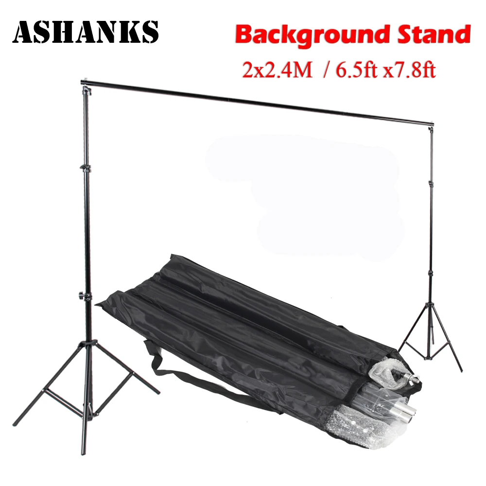 Prix pour Haute qualité 2 M X 2.4 M Pro Photographie Photo Backdrops Fond Support Système Stands Pour studio + sac de transport Prix pour Haute qualité 2 M X 2.4 M Pro Photographie Photo Backdrops Fond Support Système Stands Pour studio + sac de transport